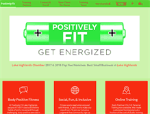 Tablet Screenshot of positivelyfitlakehighlands.com